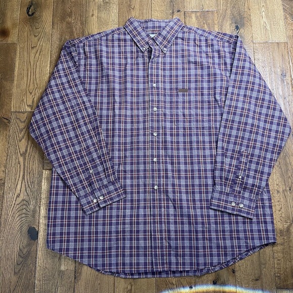 Carhartt Other - Carhartt Men’s Burgundy Wine Plaid Button Down Long Sleeve Shirt Size XL
